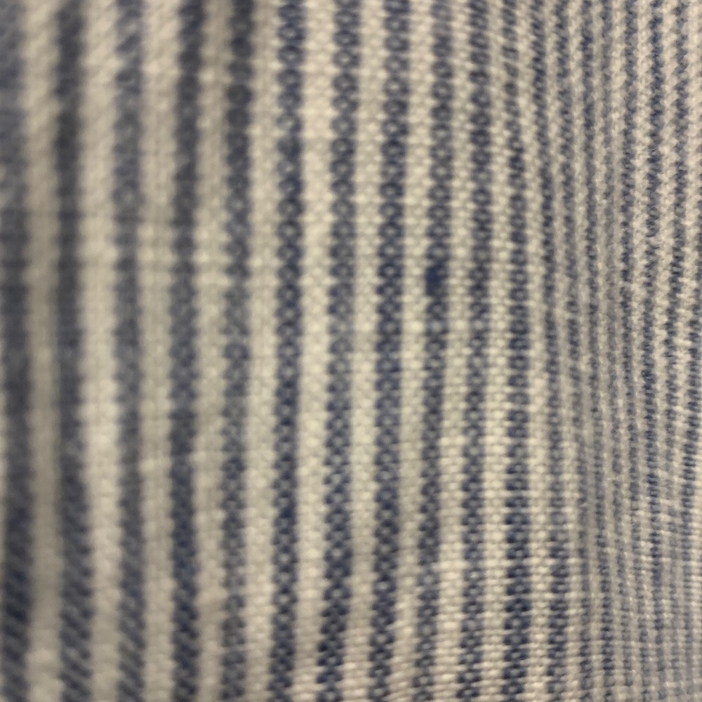 Quince Blue and White Striped Linen Top - Picture 4 of 4
